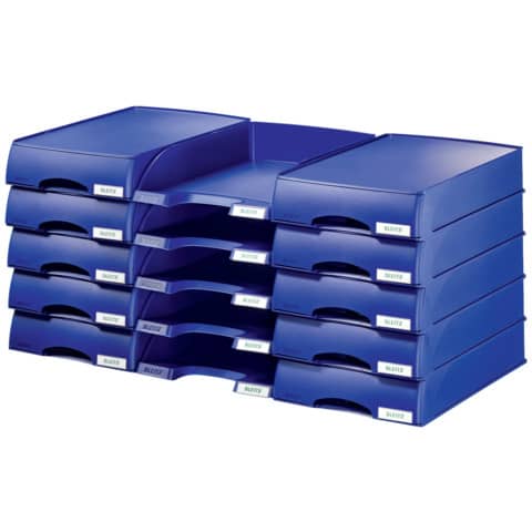 Vaschetta portacorrispondenza Leitz PLUS STANDARD in polistirene A4 blu 52270235